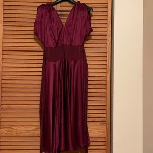 100% silk trashy diva cold shoulder dress